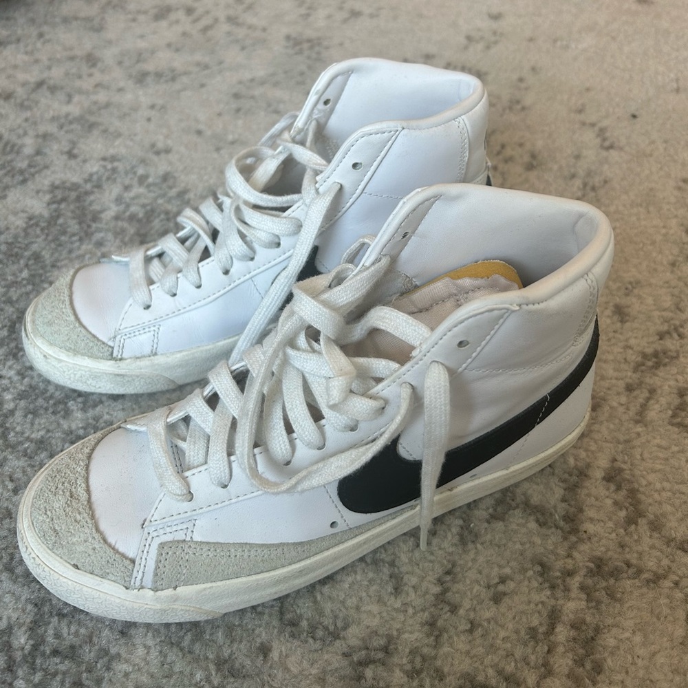 Nike high top Blazers (original black & white, size 7.5)